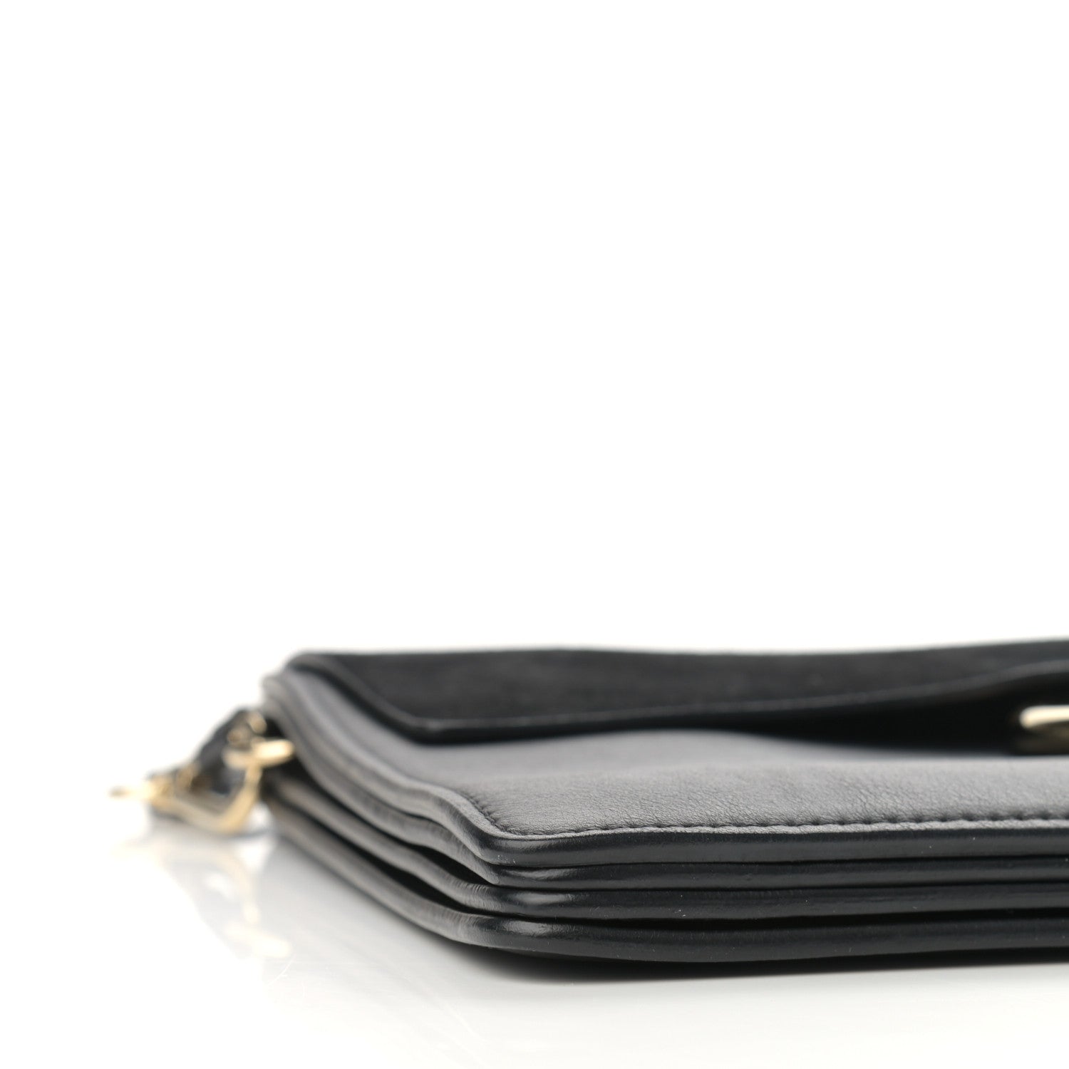 Chloe Suede Calfskin Medium Faye Shoulder Bag Black 9 of 11