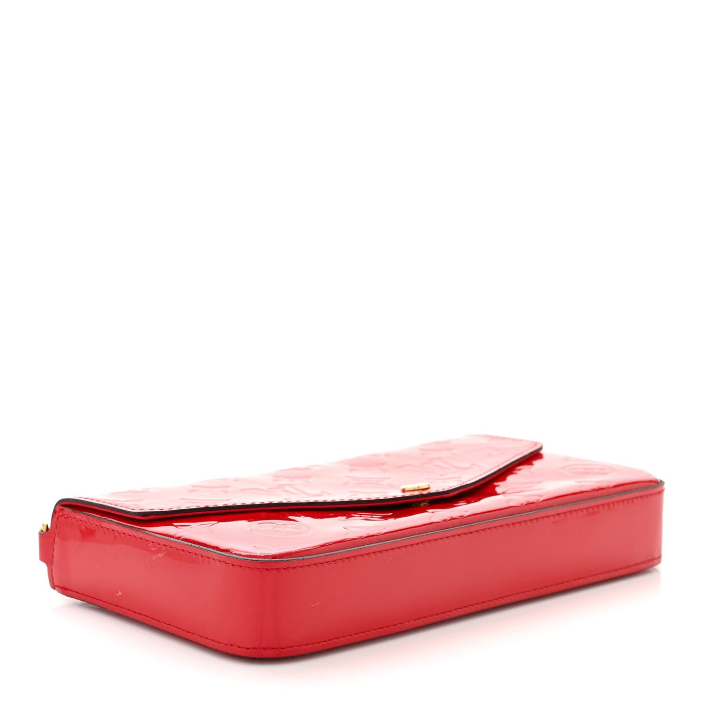 Vernis Felicie Pochette Chain Wallet Cherry