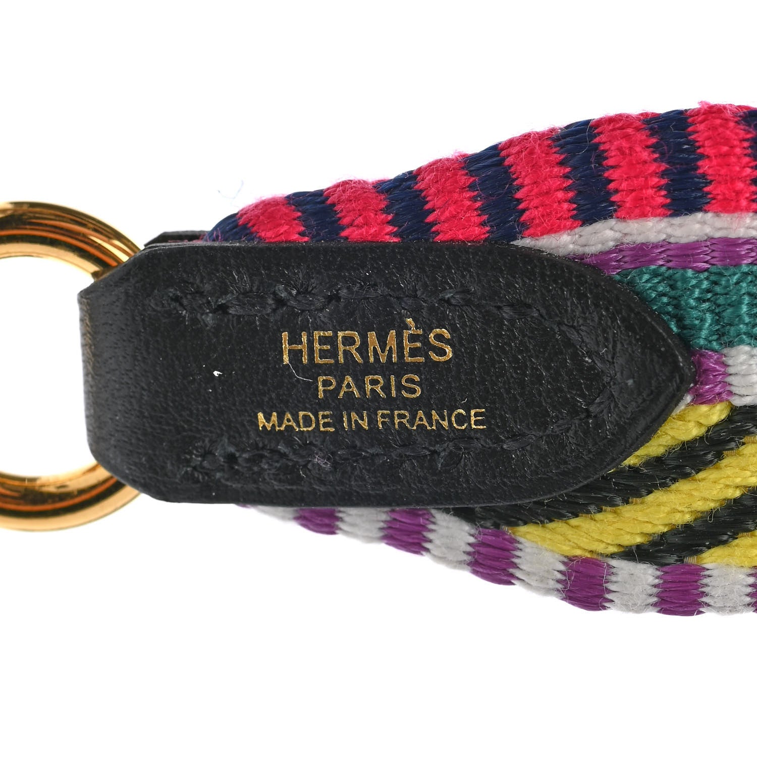 Hermes Toile Swift 25mm Sangle Cavale Shoulder Strap Multicolor Black 3 of 5