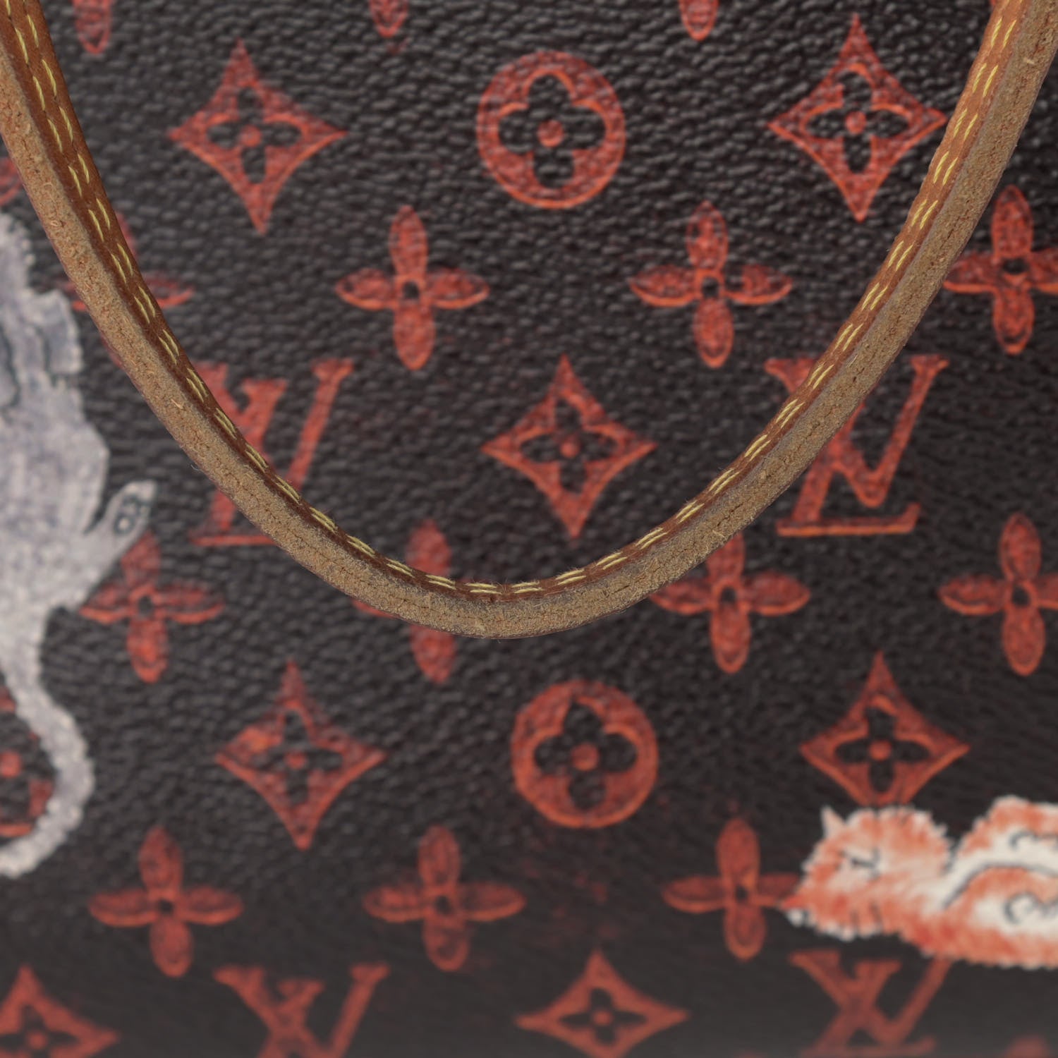 Louis Vuitton Catogram Neverfull MM Marron 14 of 16