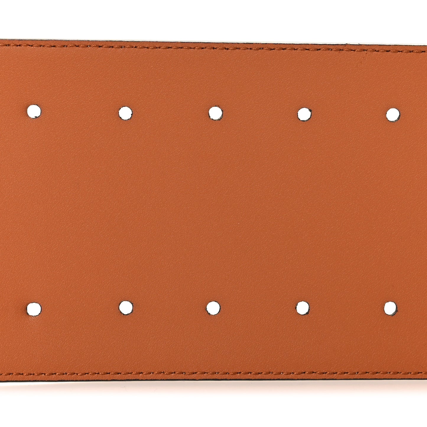 Monogram Calfskin Wide Belt 80 32 Beige Ebony Tan