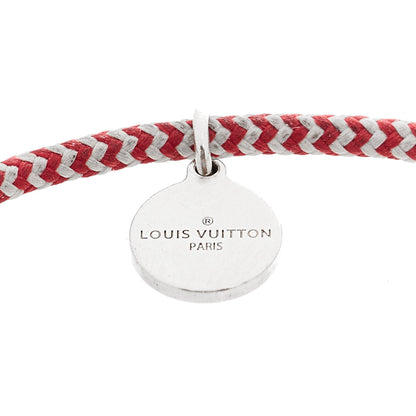 Louis Vuitton X UNICEF Sterling Silver Lockit Bracelet Red White 4 of 4