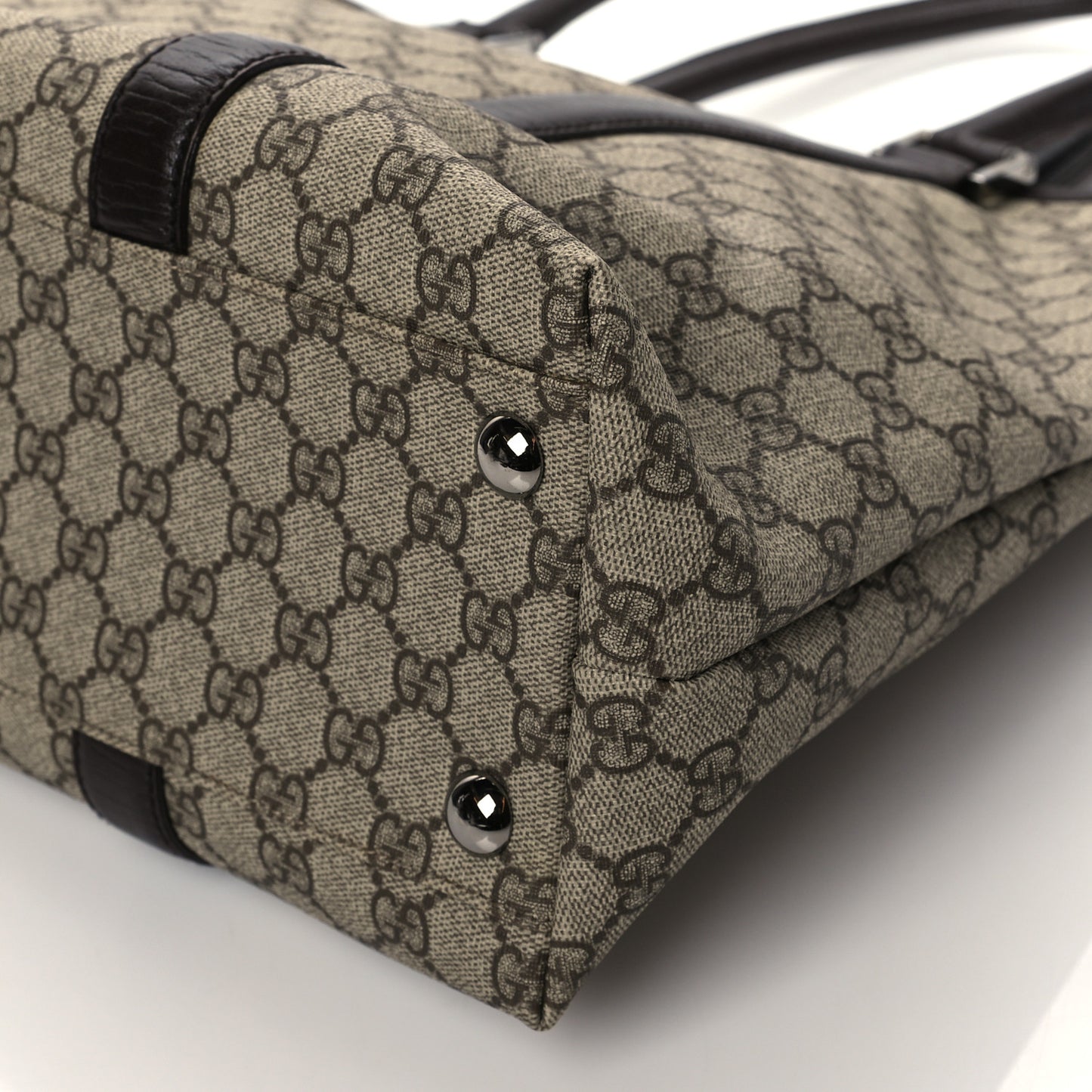 GG Plus Monogram Medium Joy Tote Dark Brown