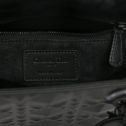 Christian Dior Calfskin Cannage Diamond Cannage Medium Lady Dior Black 6 of 10