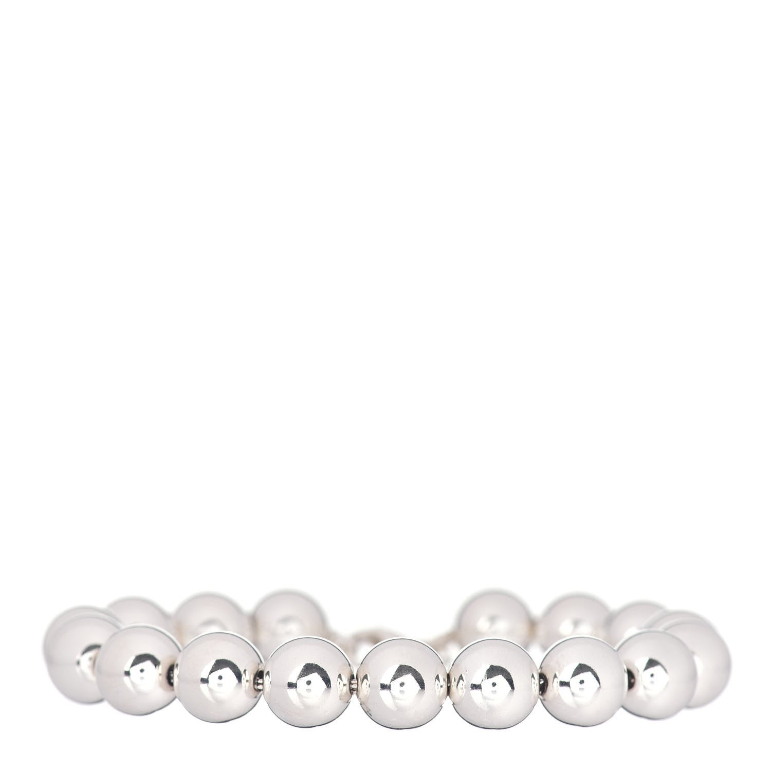 Tiffany Sterling Silver 10mm HardWear Ball Bracelet 1 of 4