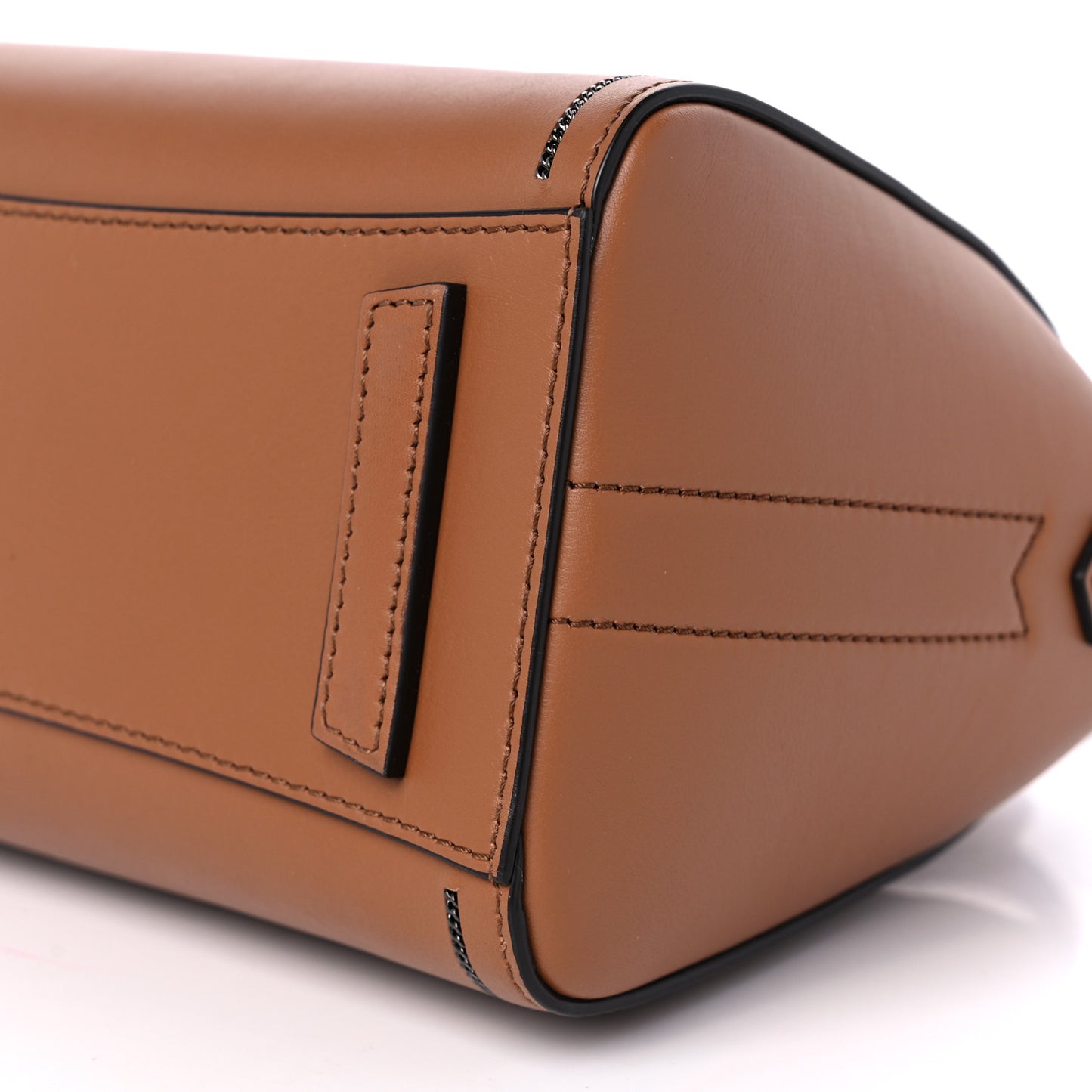 Calfskin Chain Detail Mini Antigona Caramel