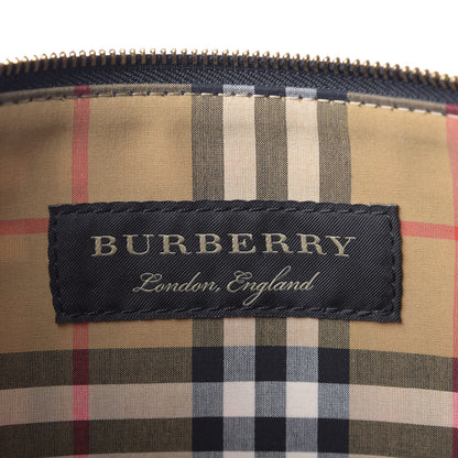 Burberry Coated Canvas Vintage Check Large Zip Pouch Antique Yellow 6 of 6