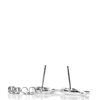 Tiffany Sterling Silver Small Paloma Picasso Loving Heart Earrings 3 of 4
