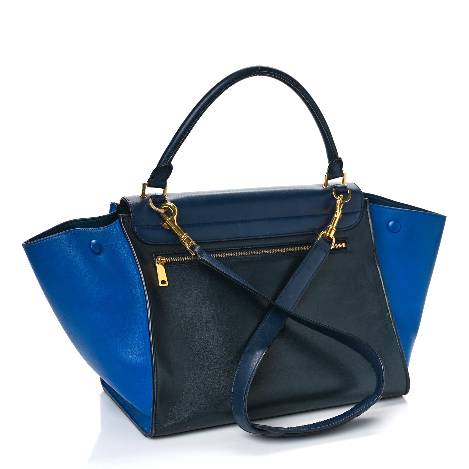 Celine Smooth Calfskin Medium Tri-Color Trapeze Ink 3 of 11