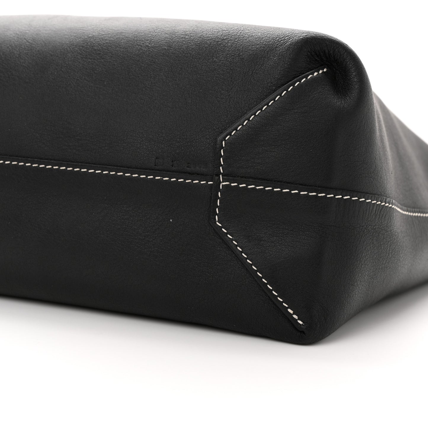 Sikkim Taurillon Clemence Double Sens 36 Reversible Tote Black Graphite