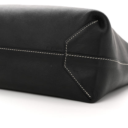 Hermes Sikkim Taurillon Clemence Double Sens 36 Reversible Tote Black Graphite 16 of 17