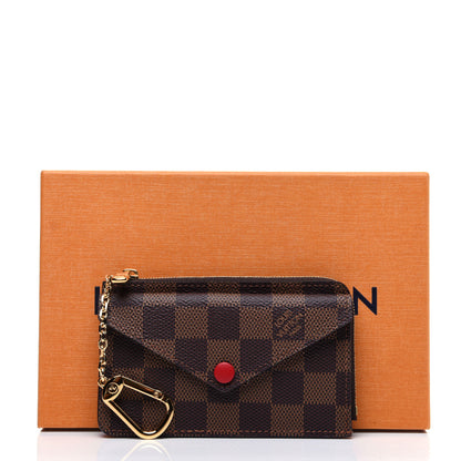 Louis Vuitton Damier Ebene Recto Verso Card Holder Red 10 of 10