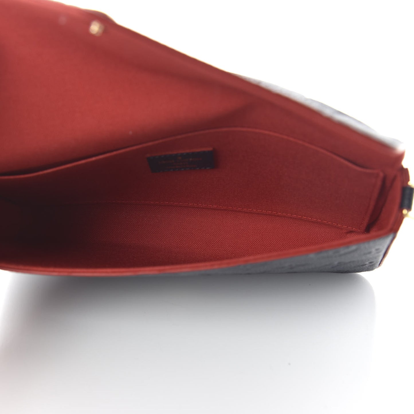 Empreinte Pochette Felicie Chain Wallet Marine Rouge