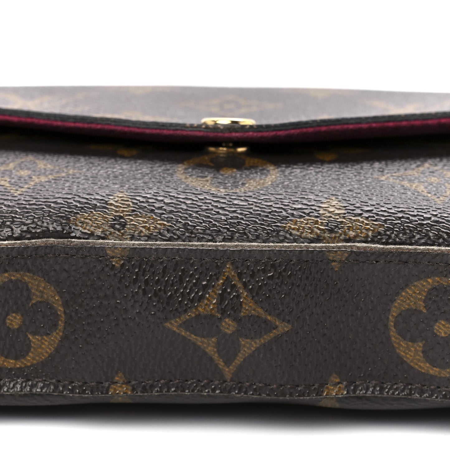 Monogram Pochette Felicie Chain Wallet Fuchsia