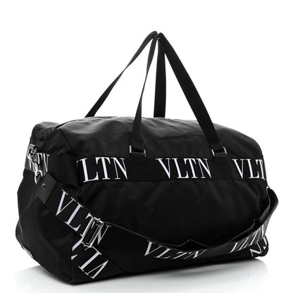 Valentino Garavani Nylon Ribbon VLTN Duffle Bag Black 3 of 9