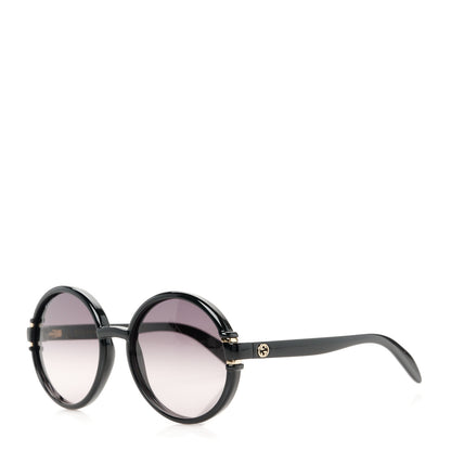 Gucci Acetate Round Sunglasses GG 1067/S Black 1 of 8