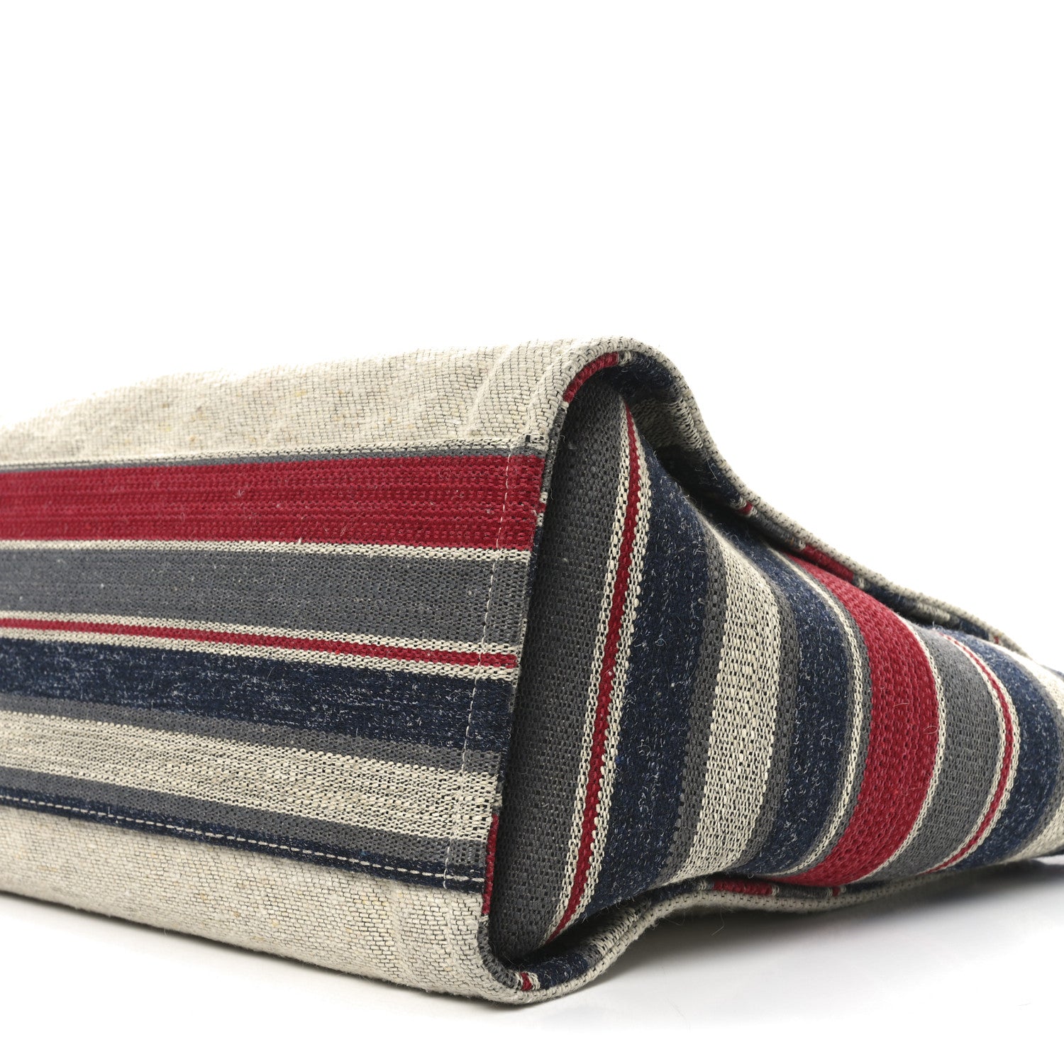 Chanel Striped Canvas Small Deauville Tote Beige 10 of 10