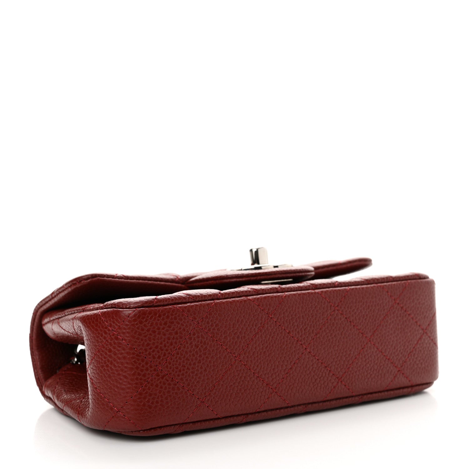 Chanel Caviar Quilted Extra Mini Flap Burgundy 4 of 12