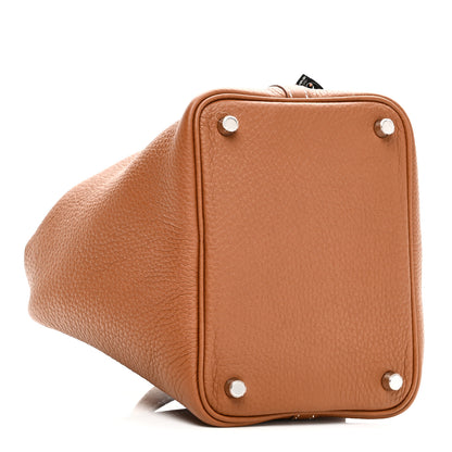 Hermes Taurillon Clemence Picotin Lock 18 PM Gold 4 of 11