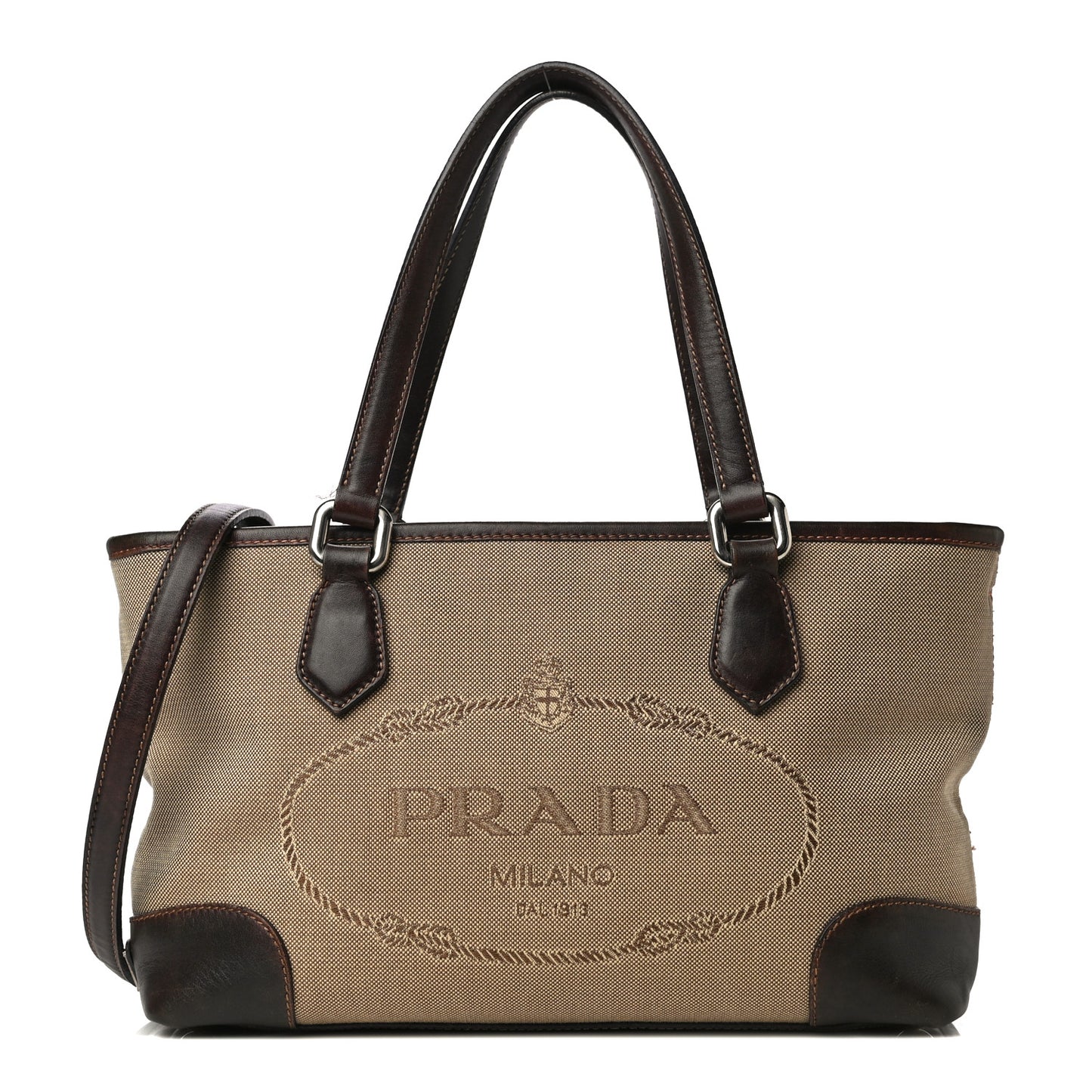 Jacquard Logo Tote Corda Moro