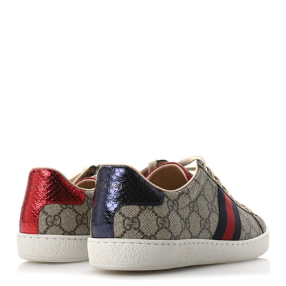 Gucci GG Supreme Monogram Womens Ace Low-Top Sneaker 41 Beige 5 of 9
