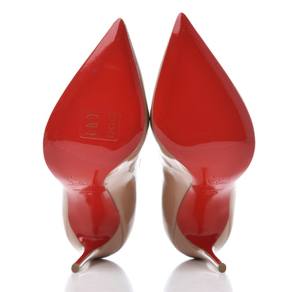 Christian Louboutin Patent Pigalle Follies 100 Pumps 36.5 Nude 5 of 15