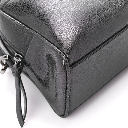 Versace Metallic Calfksin Virtus Small Bowling Bag Grey 10 of 11