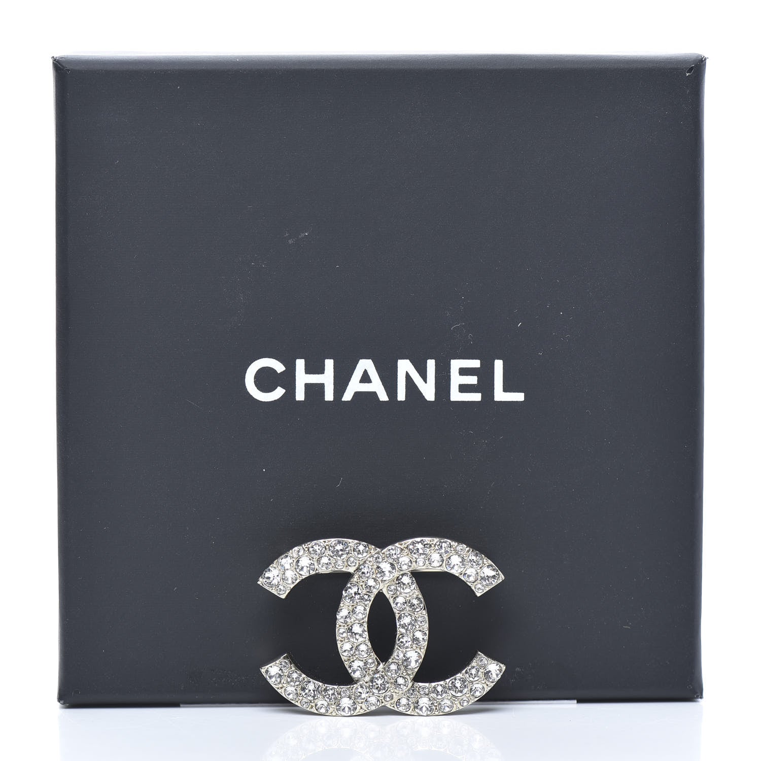 Chanel Crystal Palais Garnier CC Brooch Silver 5 of 5