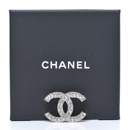 Chanel Crystal Palais Garnier CC Brooch Silver 5 of 5