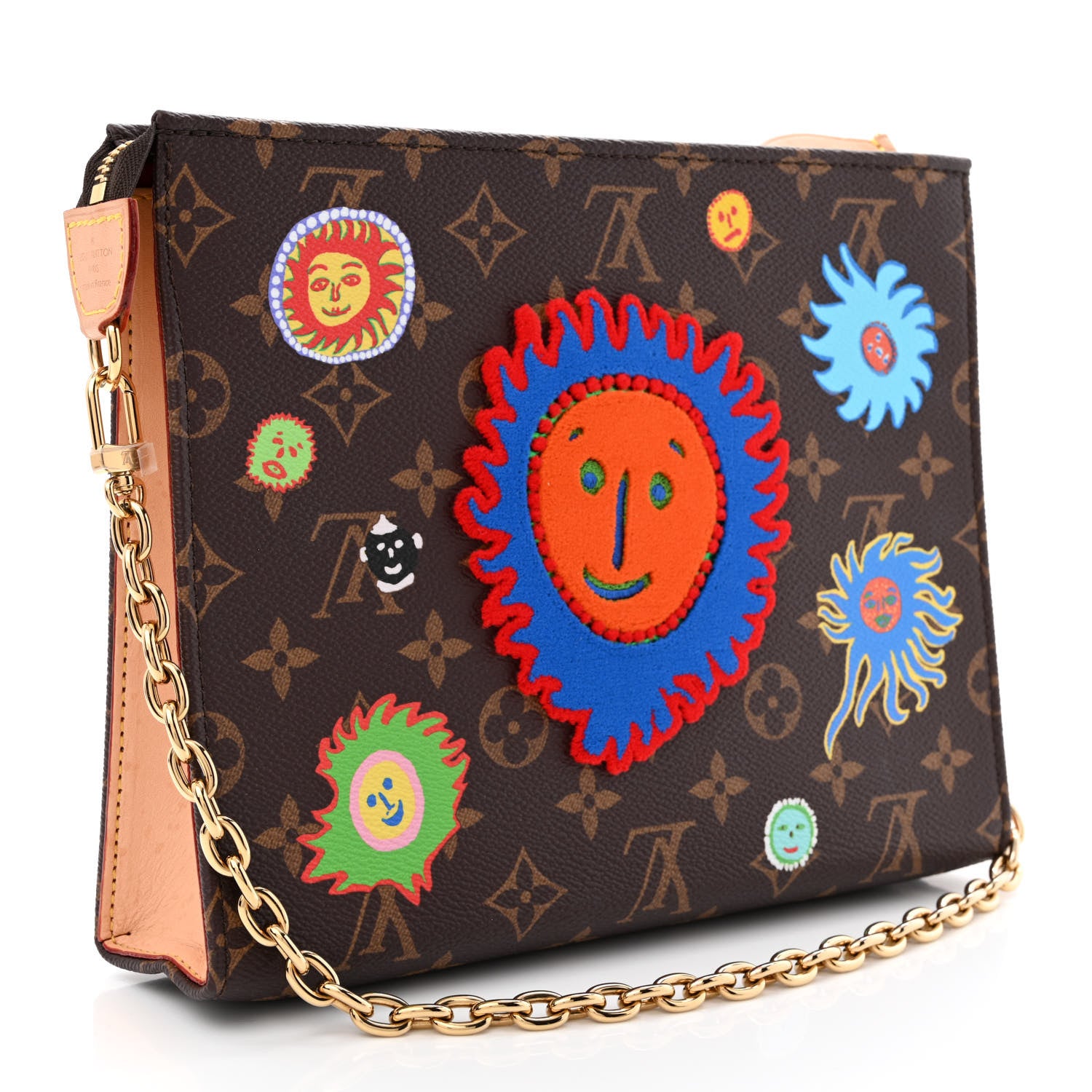 Louis Vuitton LV X YK Monogram Embroidered My Eternal Soul Toiletry Pouch On Chain Multicolor 4 of 12