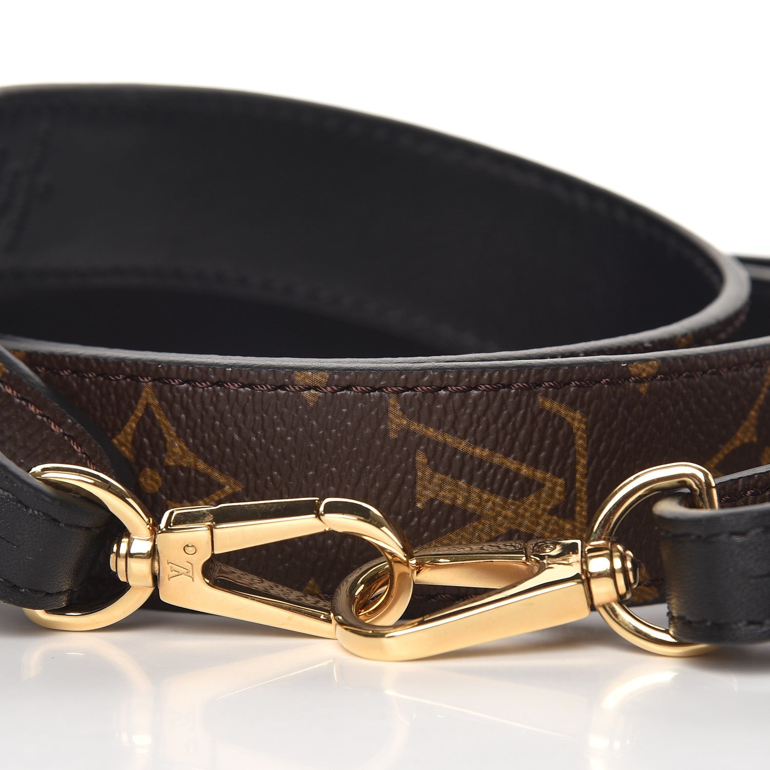 Louis Vuitton Monogram Bandouliere Shoulder Strap XL Black 2 of 5