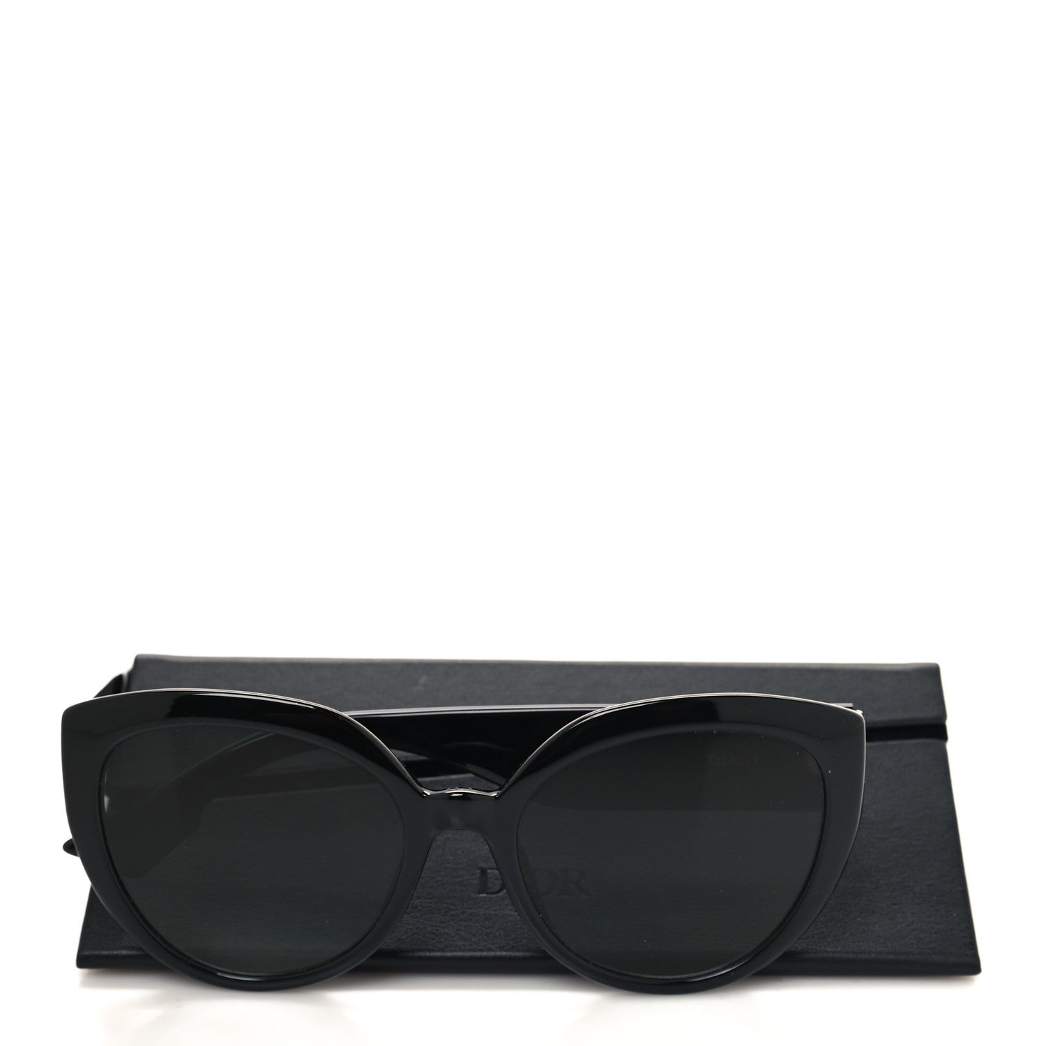 Christian Dior Acetate DDiorF Cat Eye Sunglasses Black 9 of 9