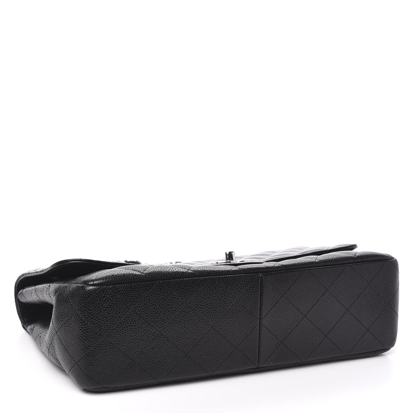 Caviar Quilted Jumbo Single Flap Black