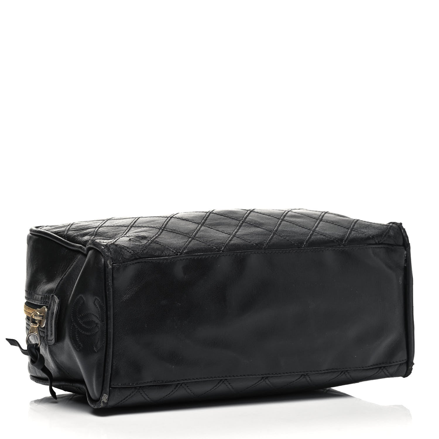 Chanel Lambskin Quilted Cosmetic Case Black 4 of 13