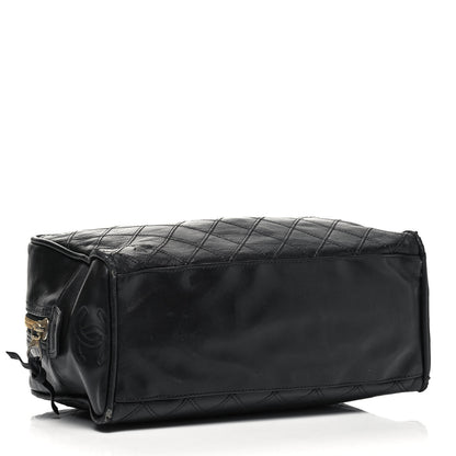 Chanel Lambskin Quilted Cosmetic Case Black 4 of 13