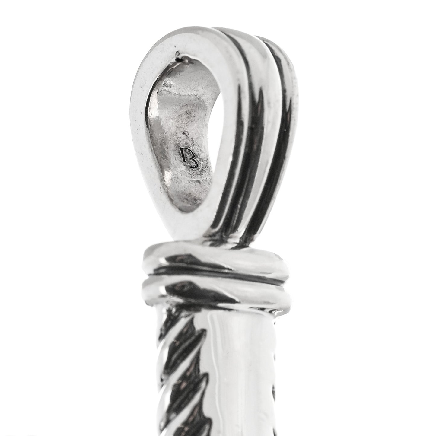 Sterling Silver Chevron Cross Pendant