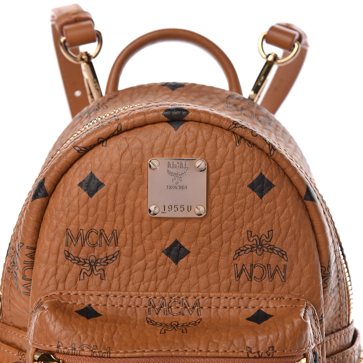 Visetos Side Stud X-Mini Stark Backpack Cognac
