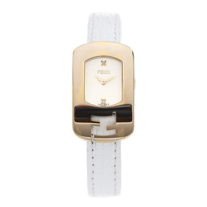 Fendi Stainless Steel Calfskin Diamond 29mm Chameleon Quartz Watch White 1 of 6