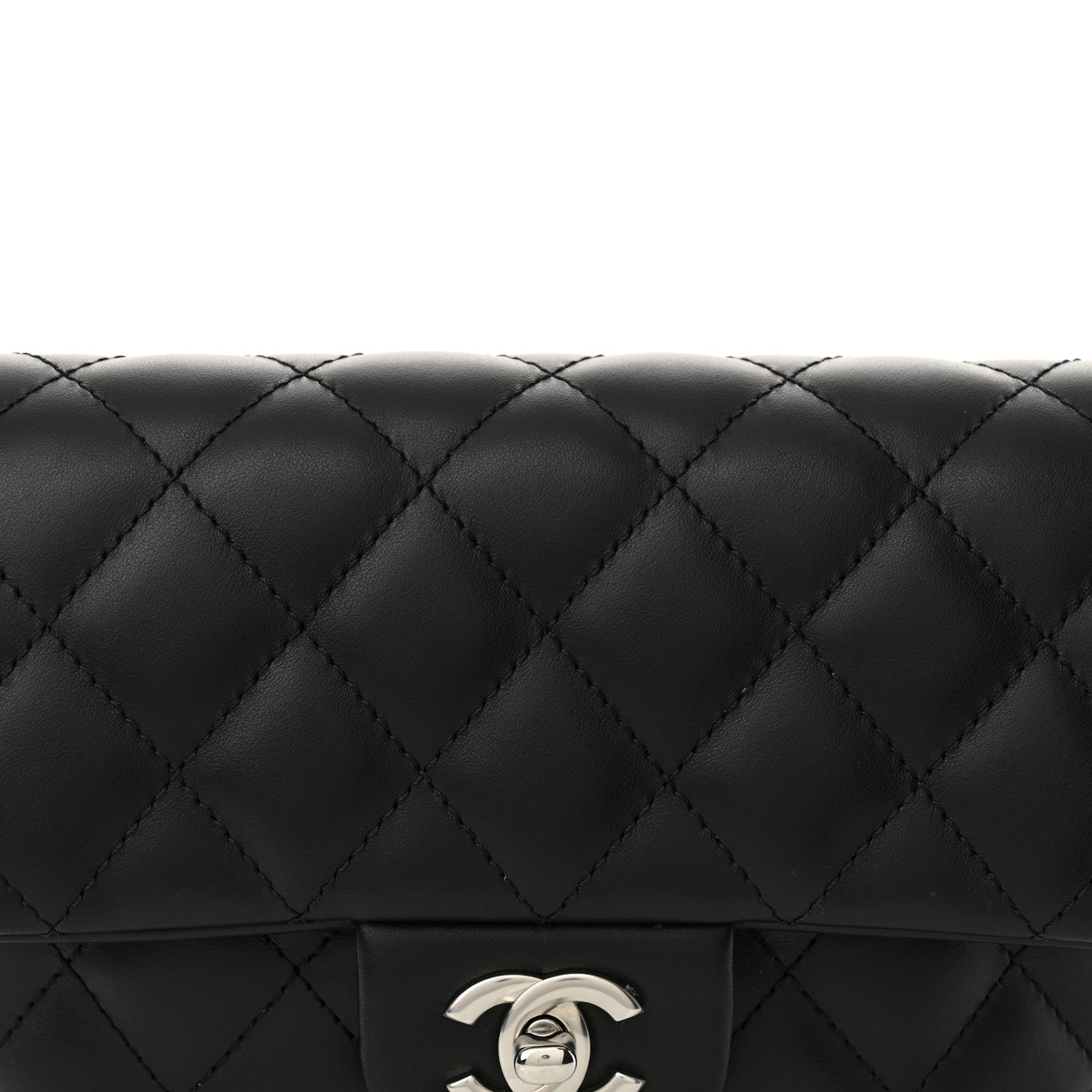 Chanel Calfskin Quilted CC Uniform Flap Belt Bag Black 8 of 10