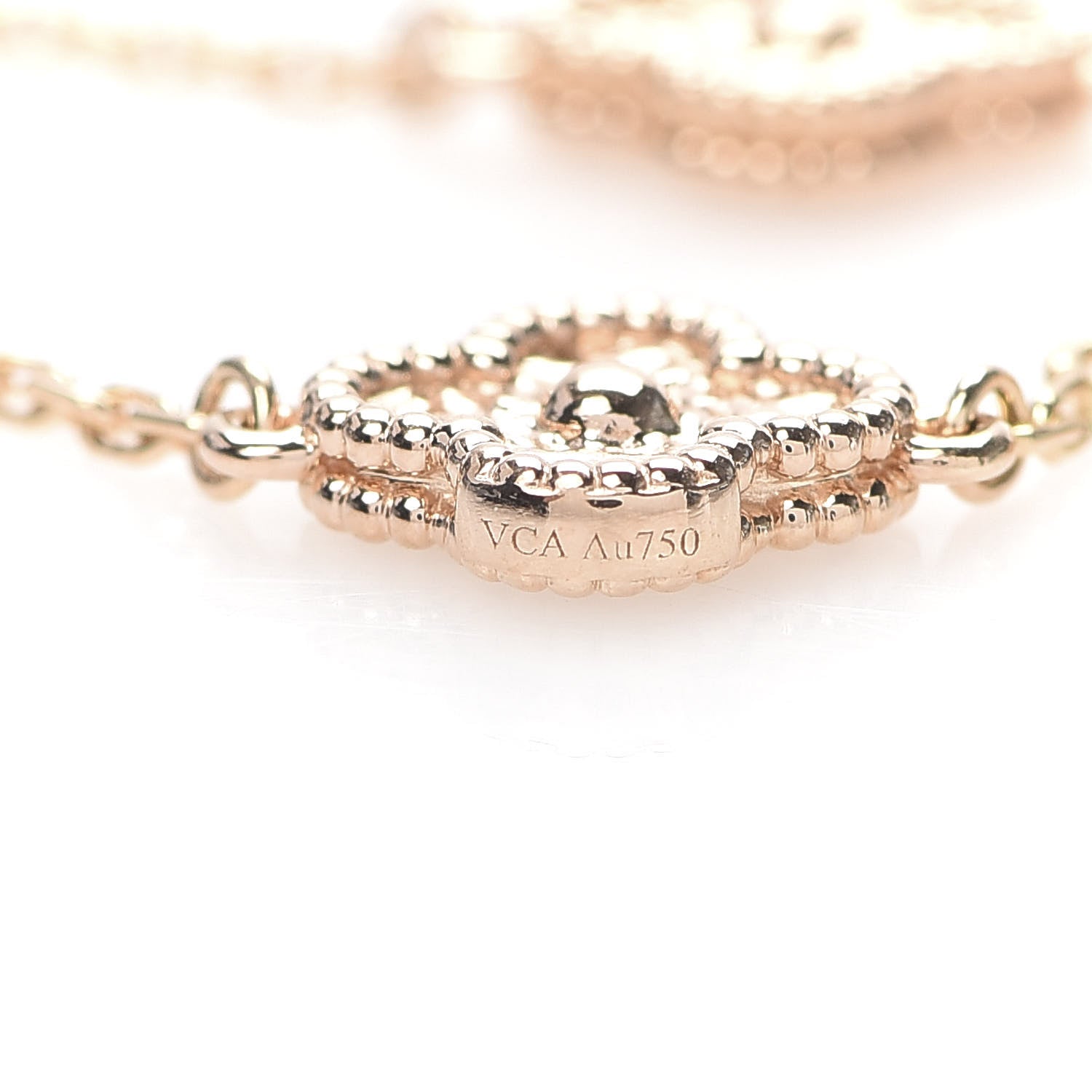 Van Cleef & Arpels 18K Rose Gold 6 Motifs Sweet Alhambra Bracelet 5 of 6