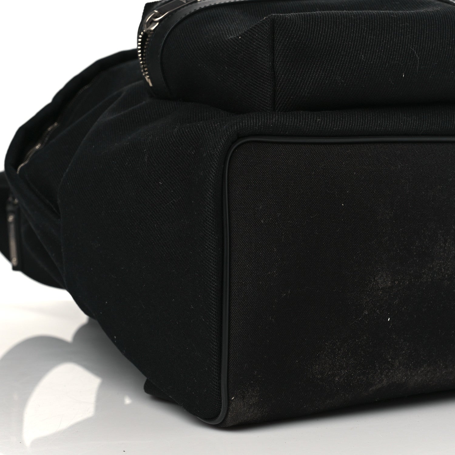 Saint Laurent Canvas SL Playing Cards City Backpack Black 8 of 10