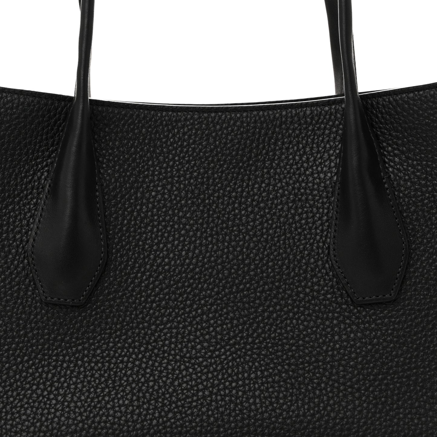 Grained Calfskin Alger Shoulder Bag Black