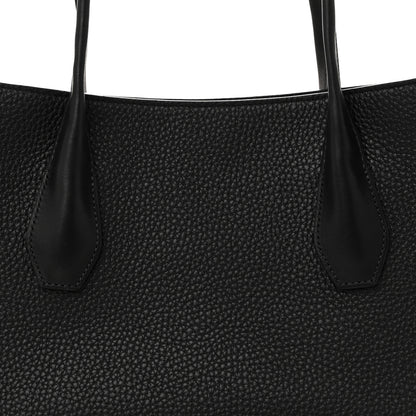The Row Grained Calfskin Alger Shoulder Bag Black 7 of 9