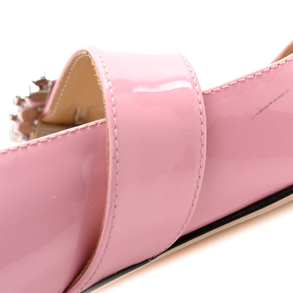 Jimmy Choo Patent Crystal Goodwin Ballerina Flats  37 Pink 11 of 12