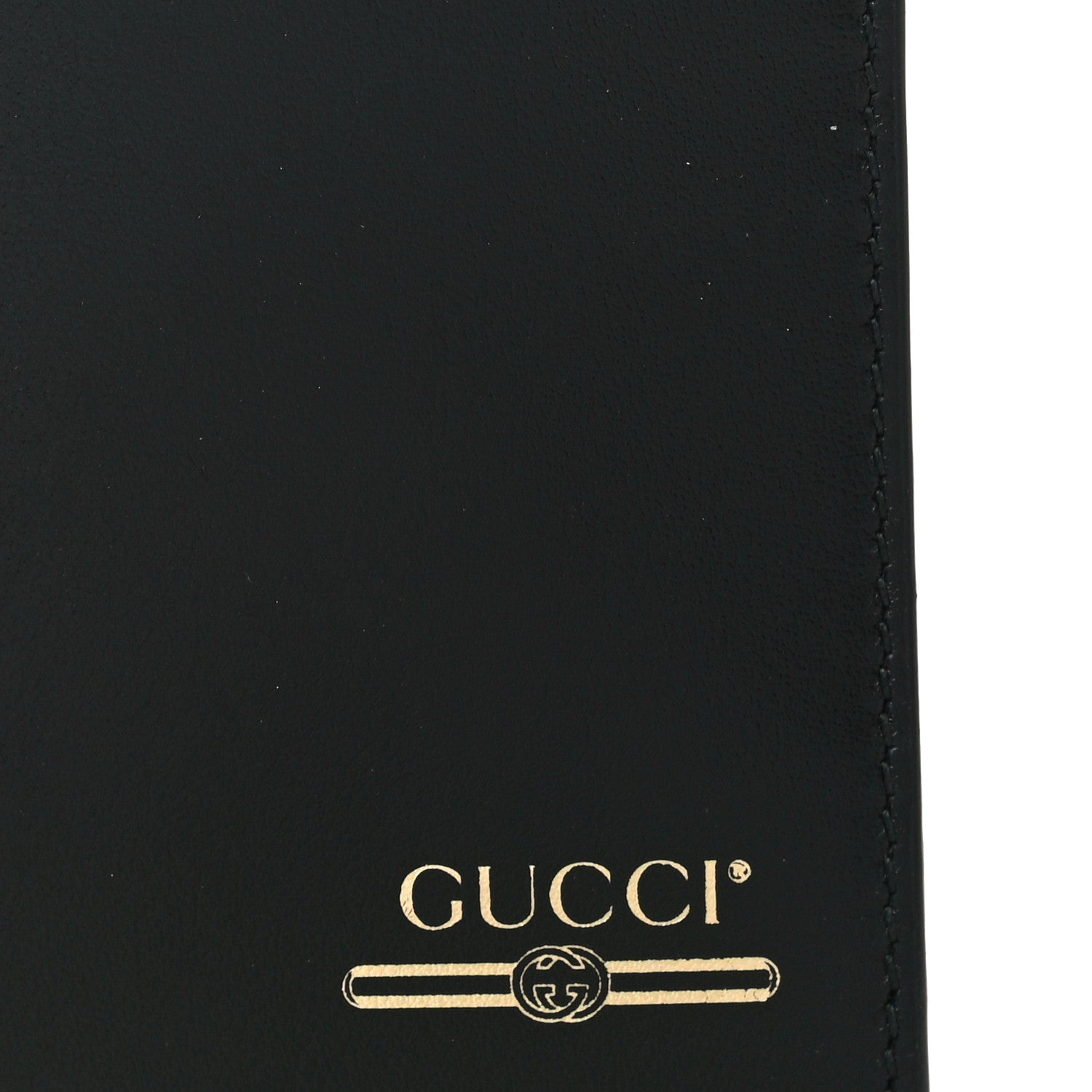 Gucci Plutone Calfskin Logo Bi-Fold Wallet Black 7 of 10