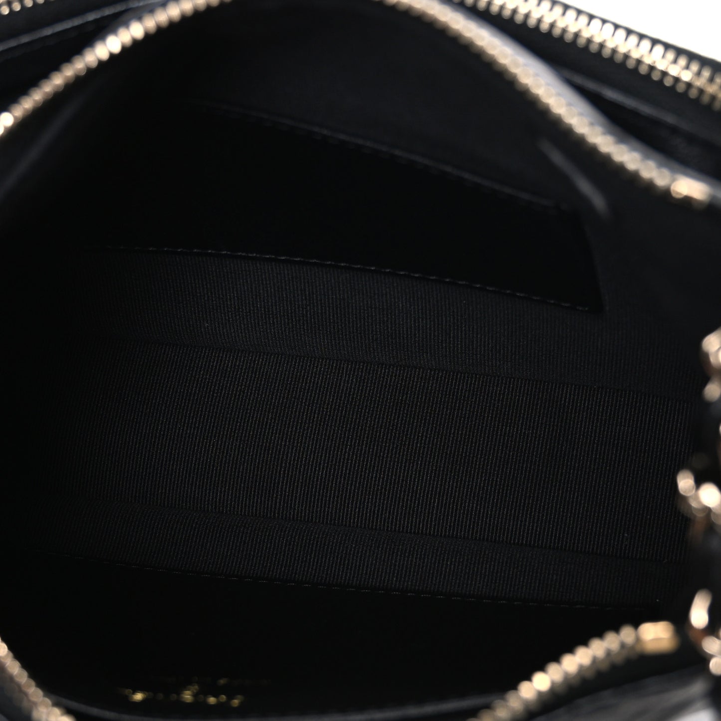 Shiny Crumpled Lambskin Quilted Small Preppy Pocket Clutch With Chain Black