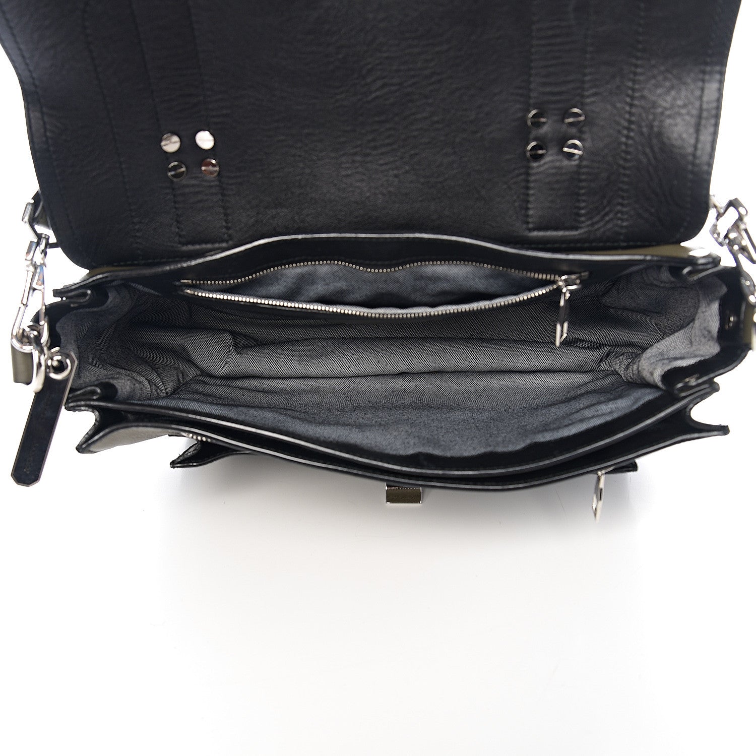Proenza Schouler Grained Calfskin Medium PS1 Plus Satchel Cypress 4 of 10