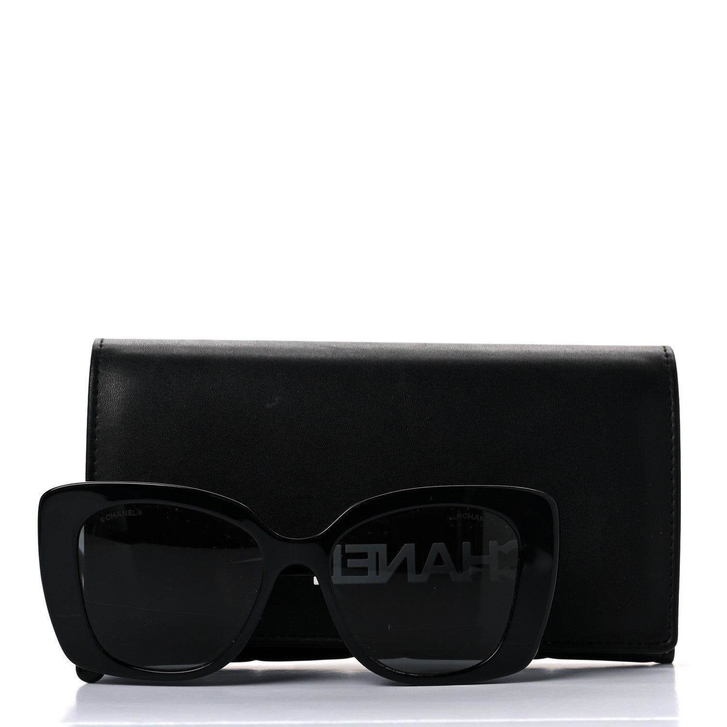 Chanel Acetate Strass Square Sunglasses 5422-B-A Black White 7 of 7