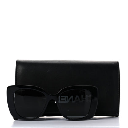 Chanel Acetate Strass Square Sunglasses 5422-B-A Black White 7 of 7