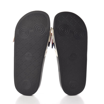 Gucci Satin Web Sylvie Bow Slide Sandals 35 White 5 of 7